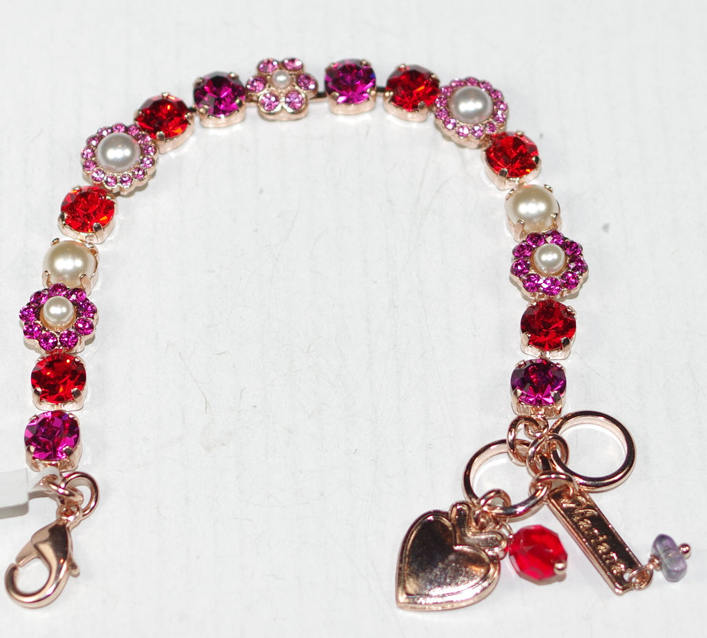 MARIANA NKLC - RG - LG STONES & FLWRS PPL, RED, LT BLU main image 0