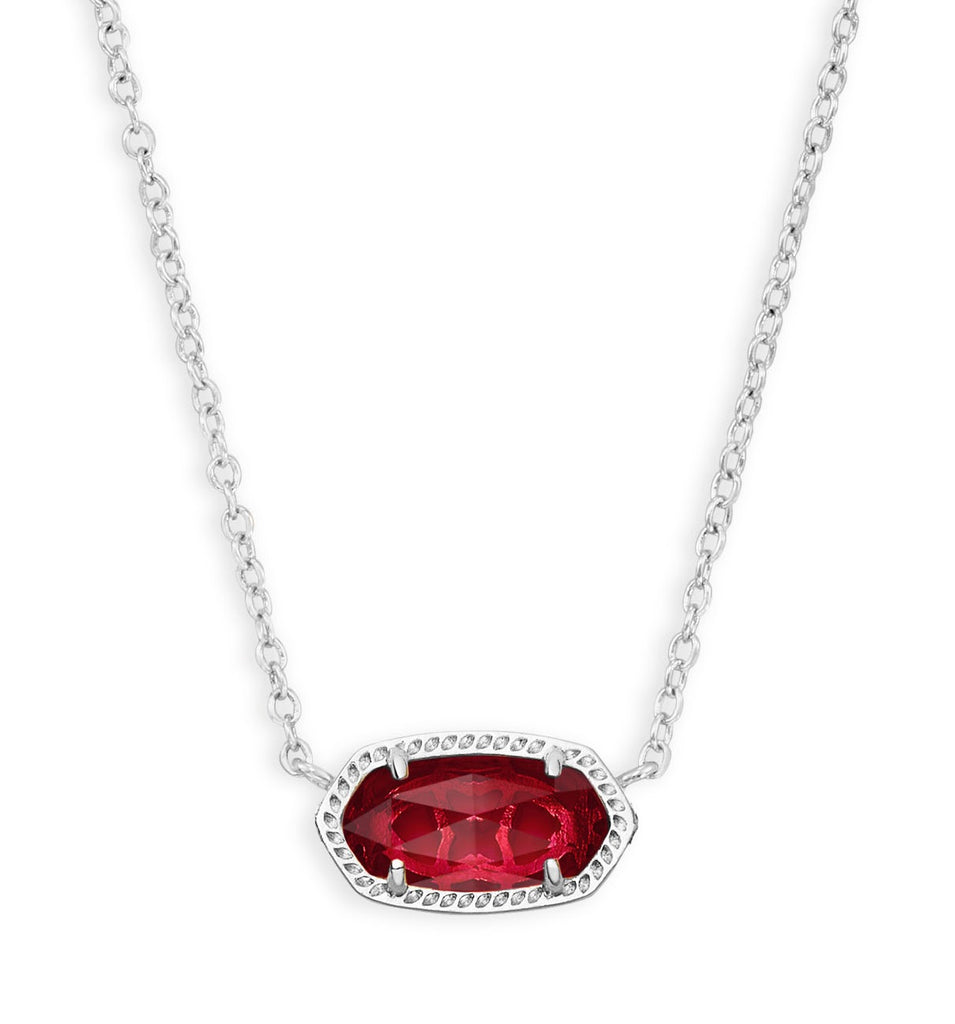 KENDRA SCOTT NECKLACE ELISA RHODIUM CLEAR BERRY – European Accent