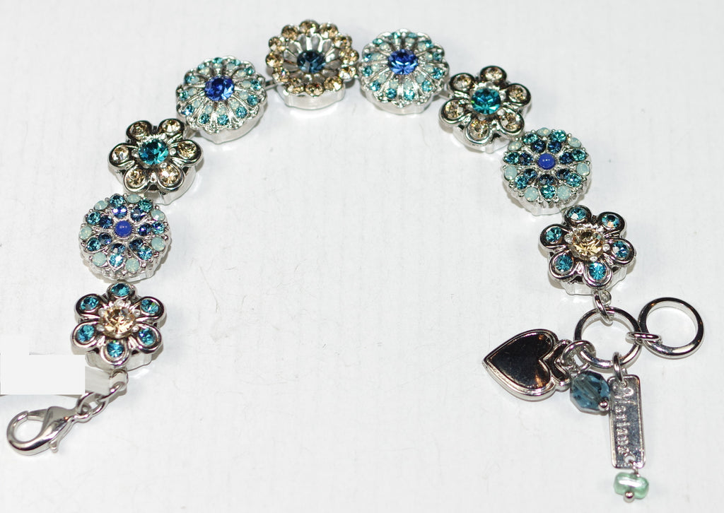 MARIANA BRACELET-RG-SM STONES RED/PNK/CLR