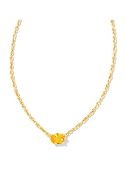 KENDRA SCOTT NECKLACE CAILIN GOLD YELLOW CRYSTAL