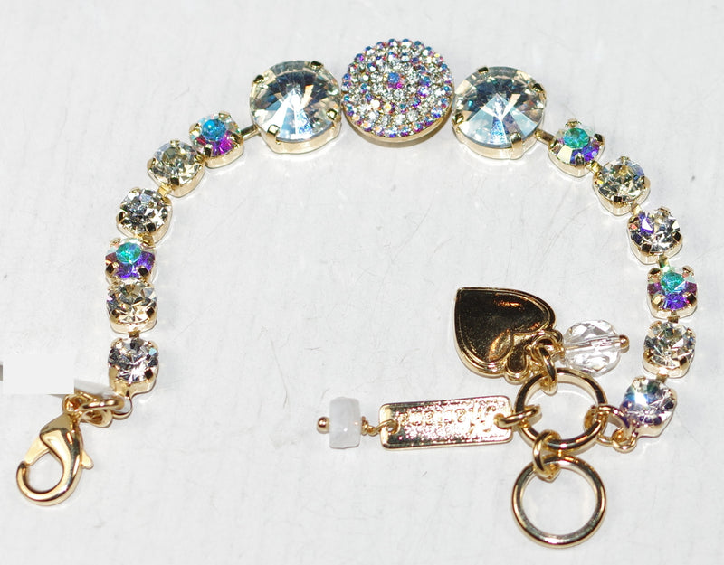 MARIANA BRACELET WINDS OF CHANGE: clear, a/b stones in yellow gold setting