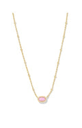 KENDRA SCOTT NECKLACE MINI ELISA SATELLITE SHORT PENDANT GOLD FUCHSIA MAGNESITE