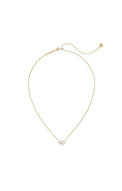 KENDRA SCOTT NECKLACE BLAIR BUTTERFLY SMALL PENDANT GOLD WHITE CZ