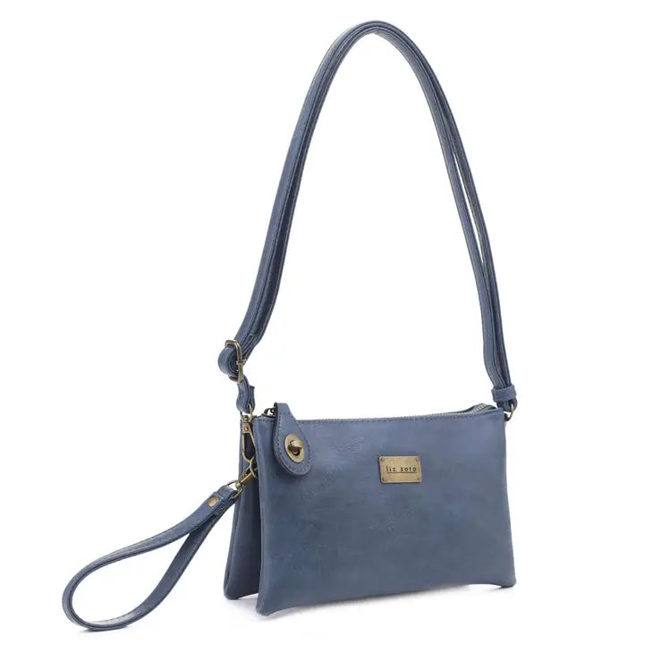 LIZ SOTO ELLA CROSSBODY BLUE