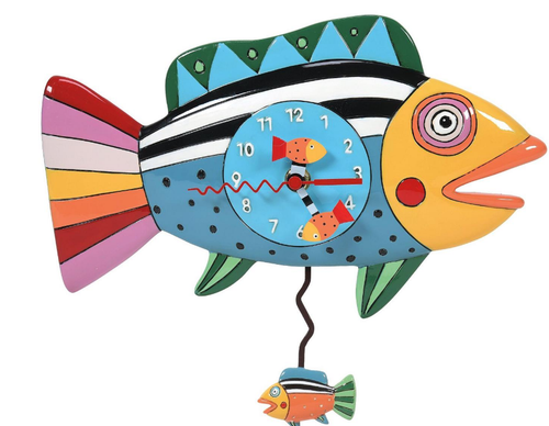 RAINBOW FISH CLOCK