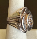 STERLING SILVER ROSE RING