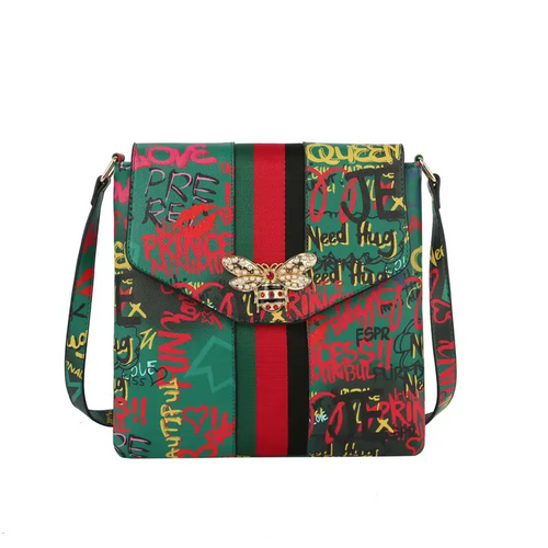 NEW YORK GRAFFITI BEE MESSENGER BAG 60166