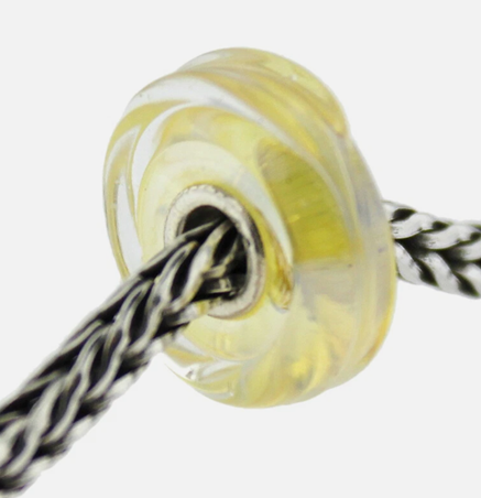 TROLLBEAD HONEY DAWN GLASS BEAD