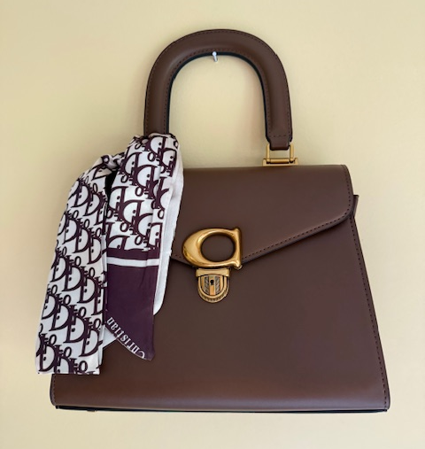 NEW YORK BROWN BAG WITH SCARF 61111