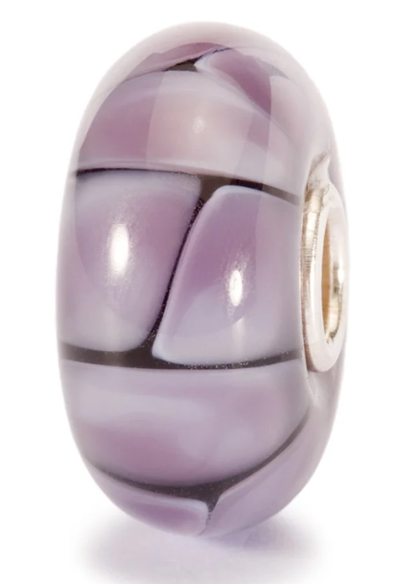 TROLLBEAD PURPLE FUSION GLASS BEAD