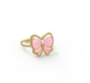 KENDRA SCOTT RING HALEY BOW GOLD BLUSH IVORY MOTHER OF PEARL SIZE 8