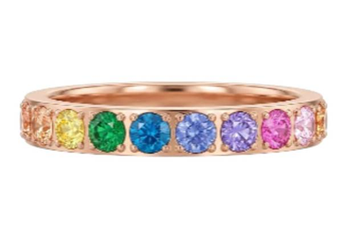 QUDO SPACER ETERNITY ROSEGOLD MULTI COLOR