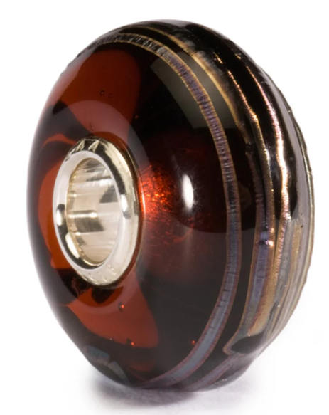 TROLLBEAD GOLDEN THREAD GLASS BEAD
