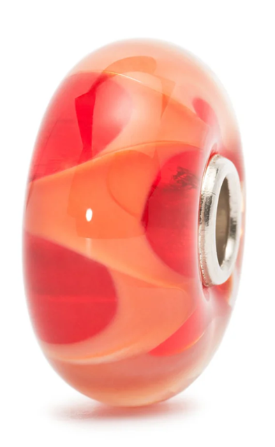 TROLLBEAD CORAL WAVE GLASS BEAD