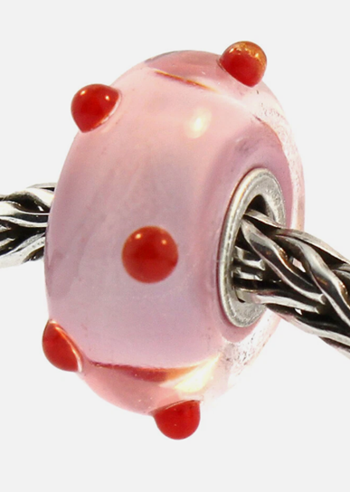 TROLLBEAD POLKA DOT GLASS BEAD