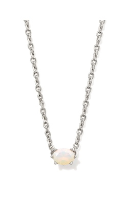 KENDRA SCOTT NECKLACE CAILIN RHODIUM CHAMPAGNE OPAL CRYSTAL