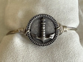 LUCA & DANNI LIGHTHOUSE ANCHOR SILVER BRACELET, SMALL, CENTER = 1" WIDE