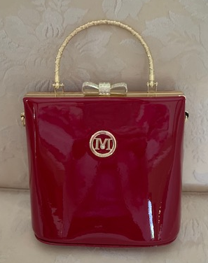 NEW YORK RED PATENT LEATHER BAG