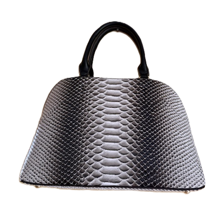 NEW YORK BLACK/WHITE CROC BAG 61092