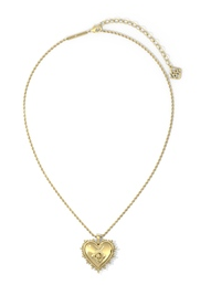 KENDRA SCOTT NECKLACE MALLORY ROSE LOCKET SHORT GOLD