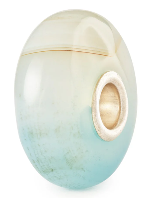 TROLLBEAD TURQUOISE AGATE GLASS BEAD