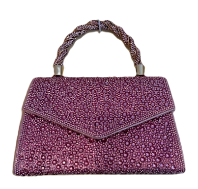 NEW YORK PINK CRYSTAL HANDBAG 61154
