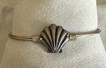 LUCA & DANNI SHELL SILVER BRACELET, SHELL = 3/4" LONG