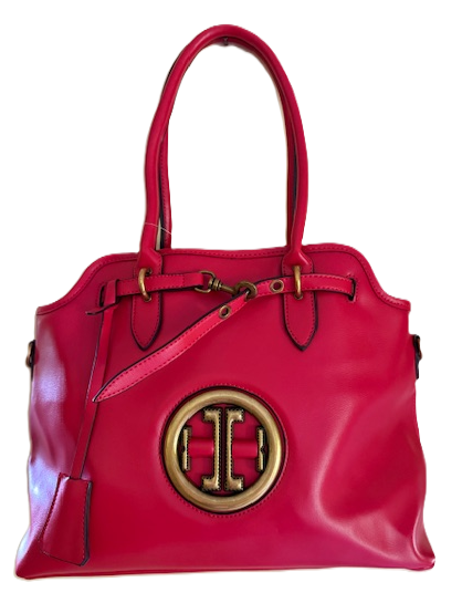 NEW YORK FAUX RED LEATHER BAG 61096