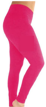 LUXURY LEGGIN BAMBOO FABRIC, HOT PINK, ONE SIZE SM-XL