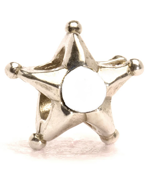 TROLLBEADS CANCER & PISCES PEARL SILVER BEAD