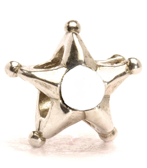 TROLLBEADS CANCER & PISCES PEARL SILVER BEAD