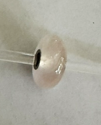TROLLBEAD ROSE QUARTZ ROUND BEAD