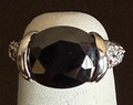 STERLING SILVER BLACK CZ PAVE RING