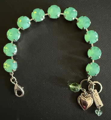 MARIANA BRACELET PACIFIC OPAL: pacific opal stones in silver rhodium setting