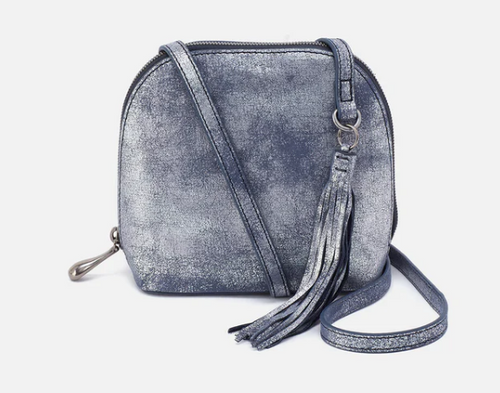 HOBO LEATHER NASH CROSSBODY BLUE PEWTER