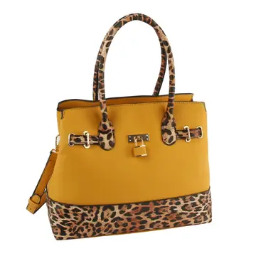 NEW YORK MUSTARD LEOPARD BAG 60171