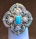 STERLING SILVER ORNATE RING