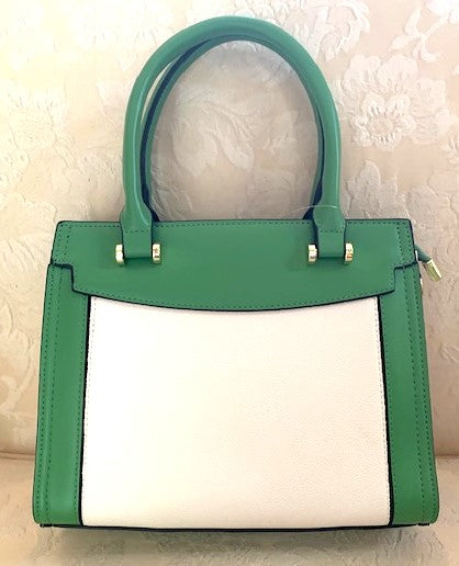 NEW YORK GREEN/WHITE MEDIUM TOTE 59584