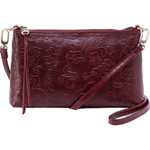 HOBO LEATHER DARCY - EMBOSSED MERLOT