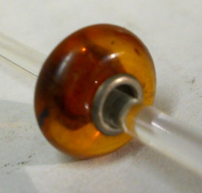 TROLLBEAD CARAMEL SUNSET GLASS BEAD