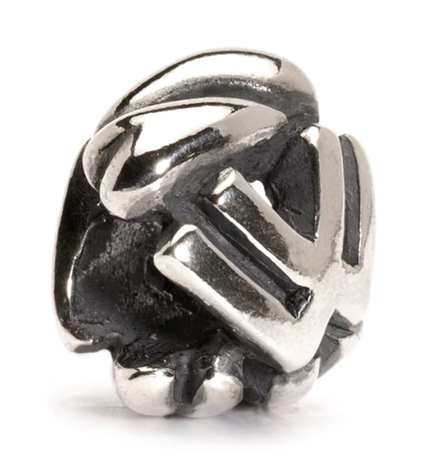 TROLLBEAD LETTER BEAD "W" BEAD