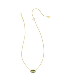 KENDRA SCOTT NECKLACE ELISA BOW GOLD PINE ILLUSION