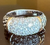 STERLING SILVER CZ DOME RING (Copy)