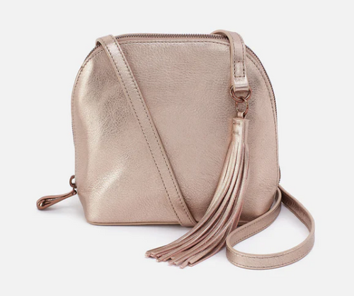 HOBO LEATHER NASH CROSSBODY PINK GOLD METALLIC