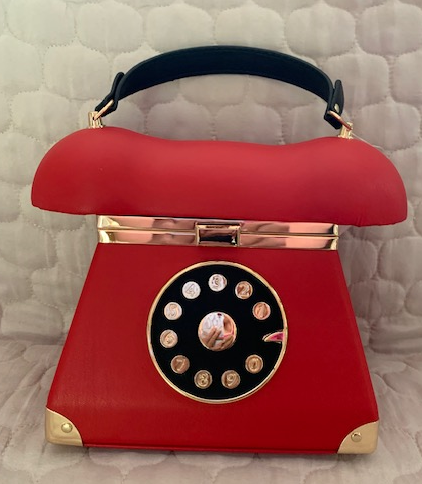 NEW YORK RED VINTAGE TELEPHONE BAG