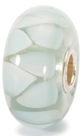 TROLLBEAD LIGHT BLUE SHADOW GLASS BEAD
