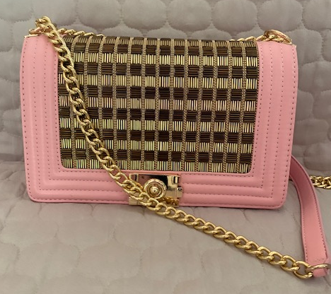 NEW YORK PINK GOLD CROSSBODY BAG