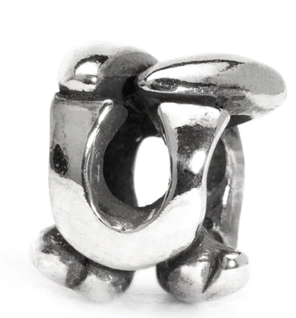 TROLLBEAD LETTER BEAD "U" BEAD