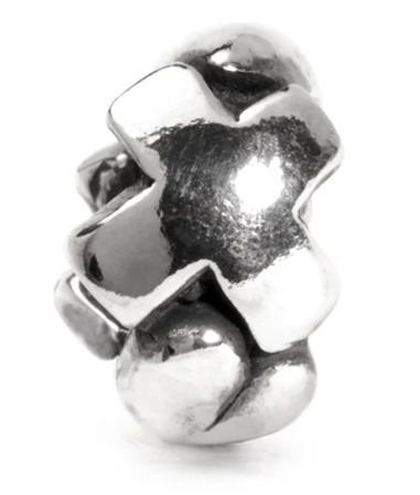 TROLLBEAD LETTER BEAD "X" BEAD