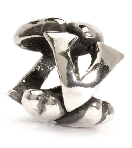 TROLLBEAD LETTER BEAD "V" BEAD